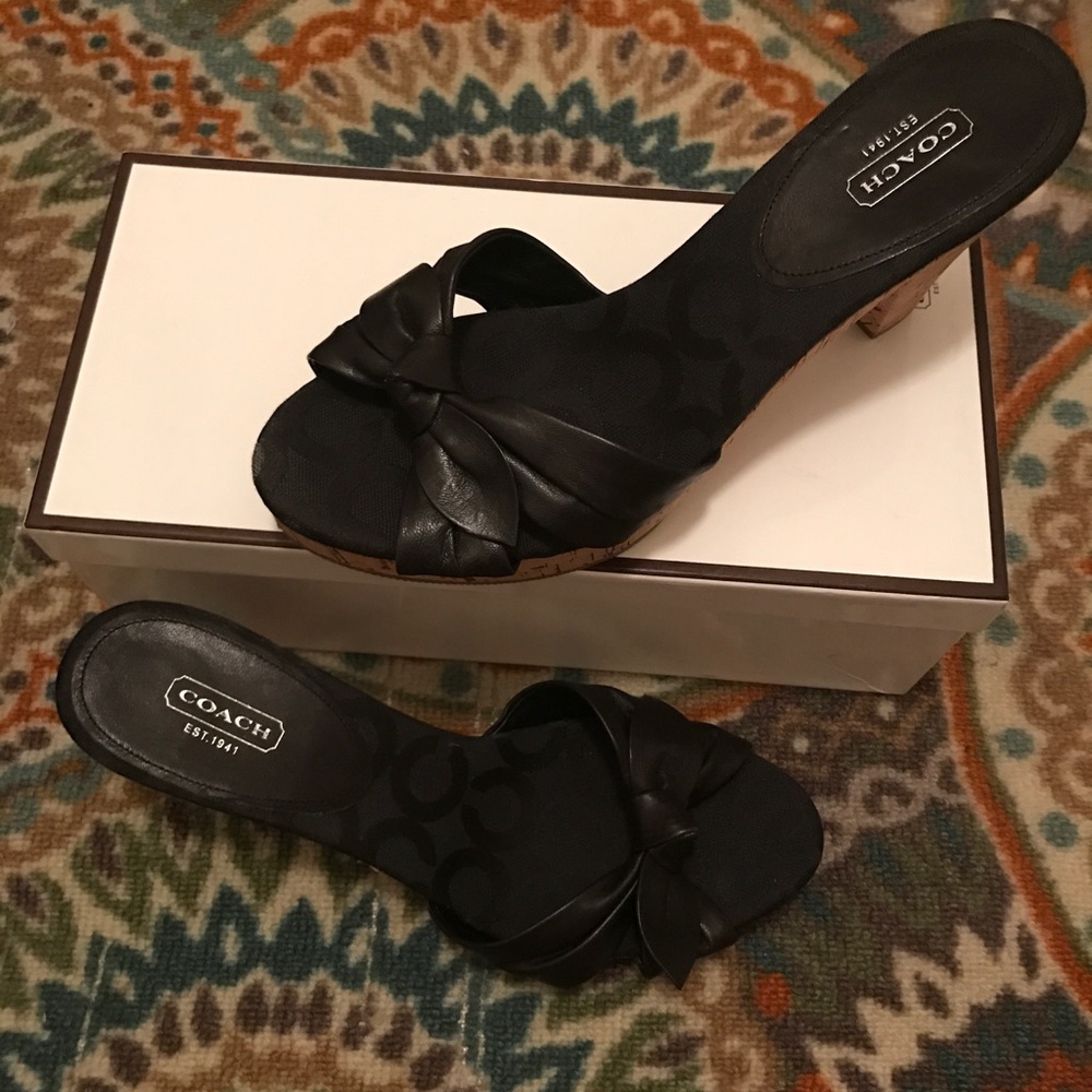 NWB Coach Sandal Heels size 10 Karen Soft Nappa