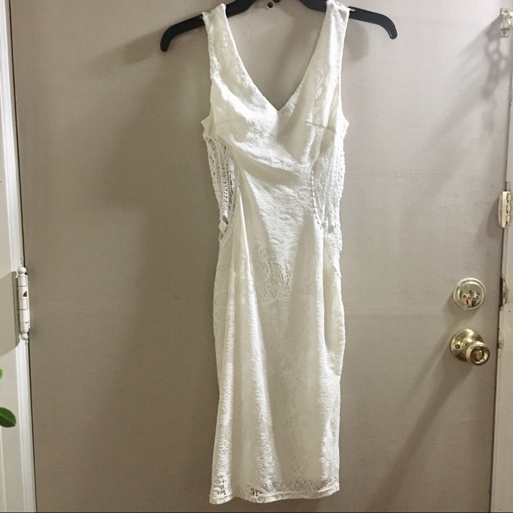 White Lace Charlotte Russe Dress