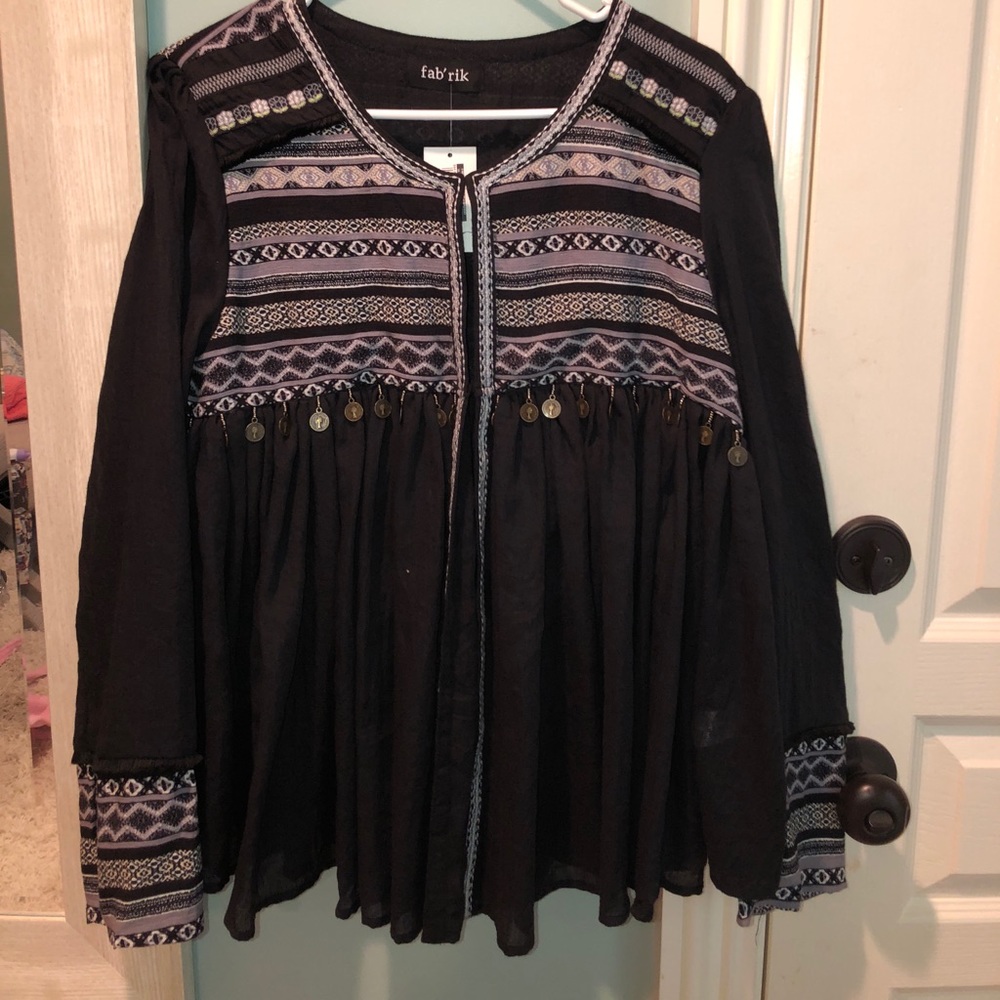 Embroidered top