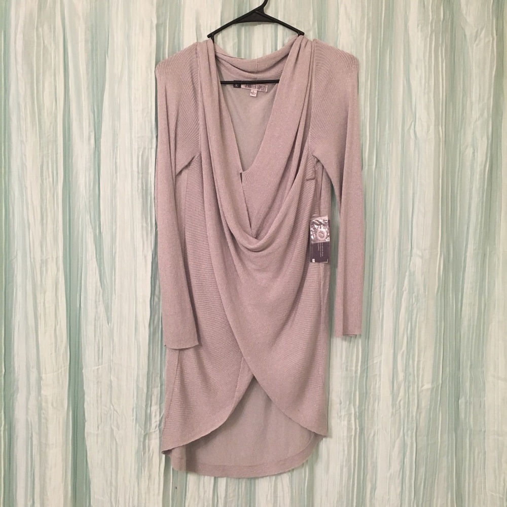Silver Long Sleeve Top