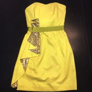 Mark + James Badgley Mischka strapless dress