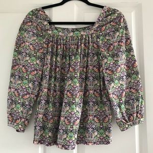 Lovely top from Jcrew made with Liberty fabric!