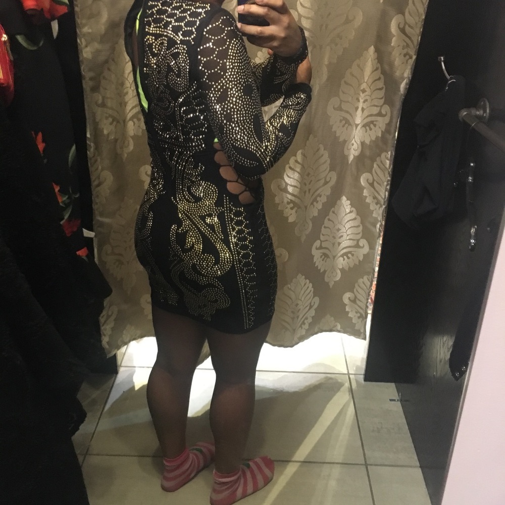 Gold & Black dress