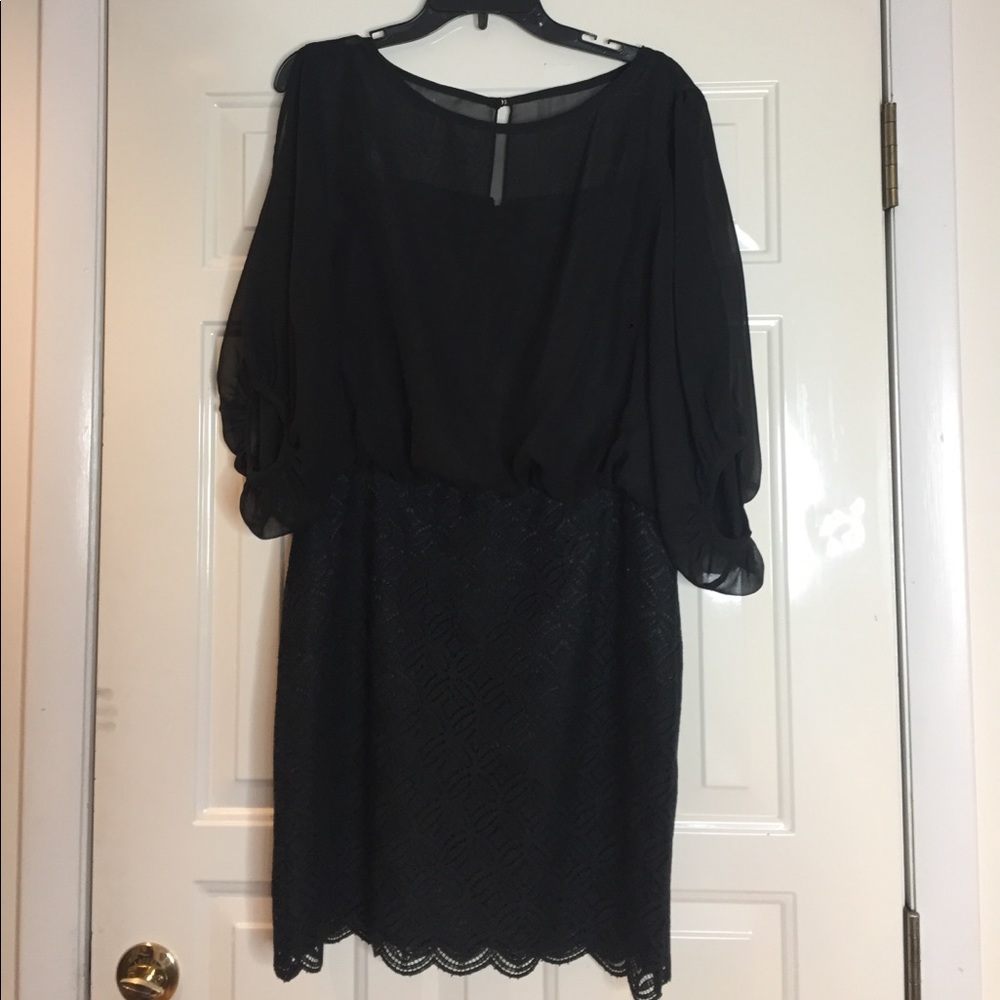 Black Sheer top dress