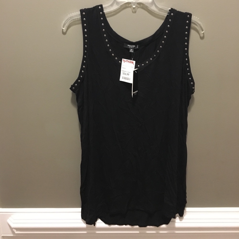 Black tank top