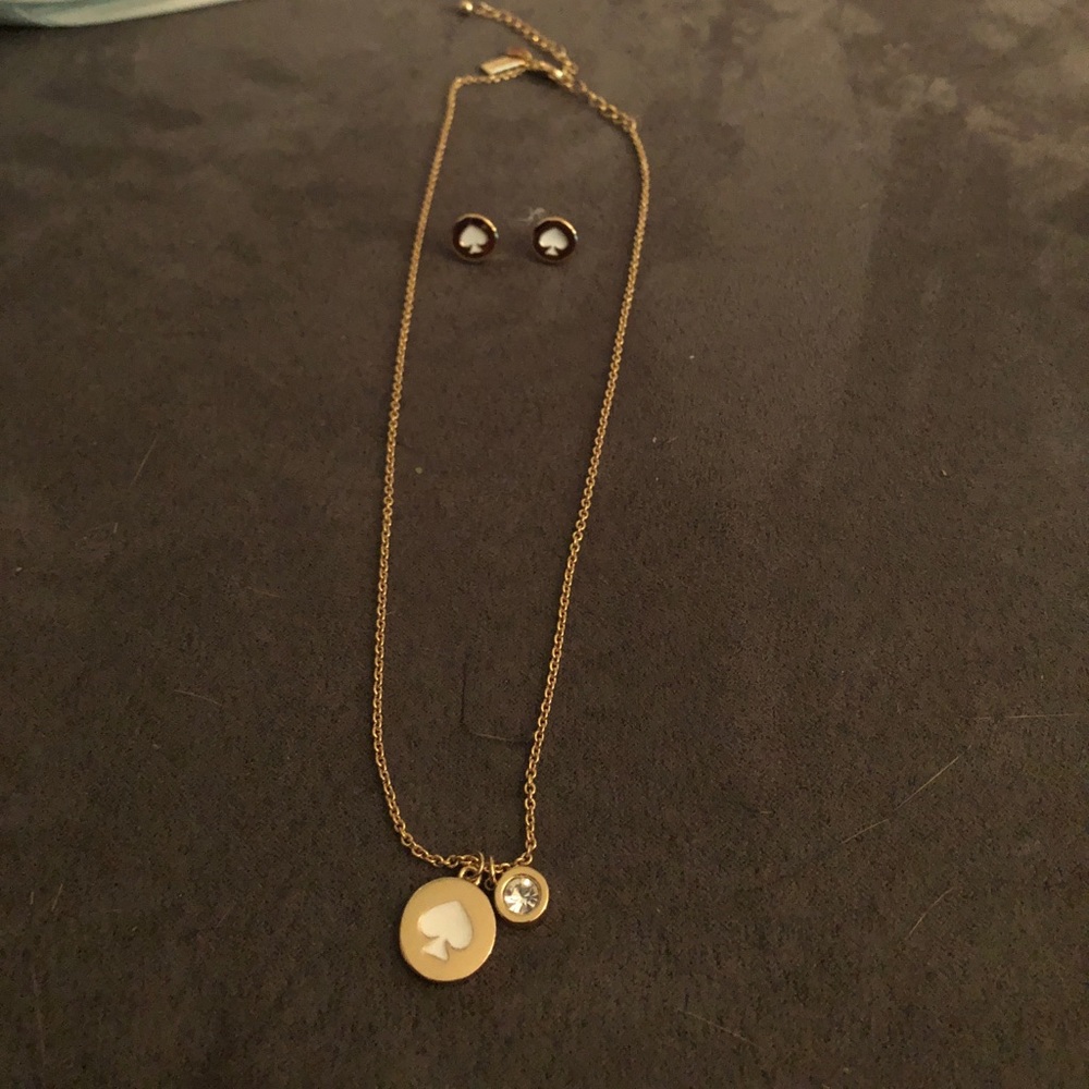 Kate spade necklace and earrings set