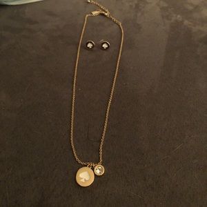 Kate spade necklace and earrings set