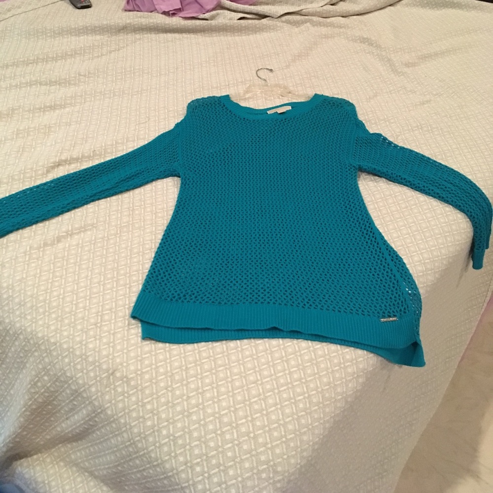Blue knit sweater by Micheal Kors! Worn once! - Picture 1 of 4