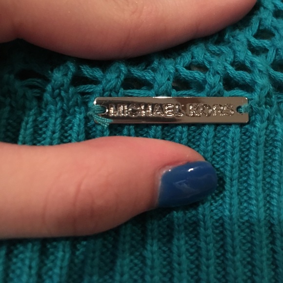 Blue knit sweater by Micheal Kors! Worn once! - Picture 4 of 4