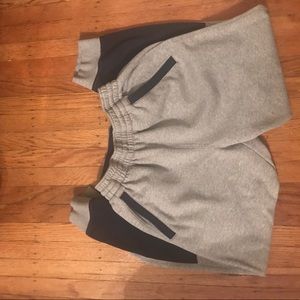 Men's size L Adidas blue and gray sweatpants