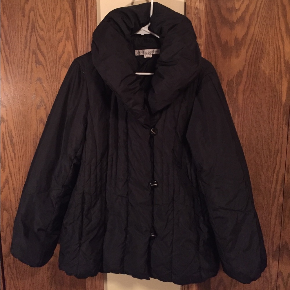 Warm Puffy Black Coat