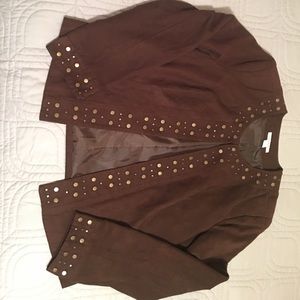 Faux Suede Brown Jacket
