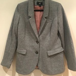 Grey blazer with elbow patches Grey blazer with elbow patches