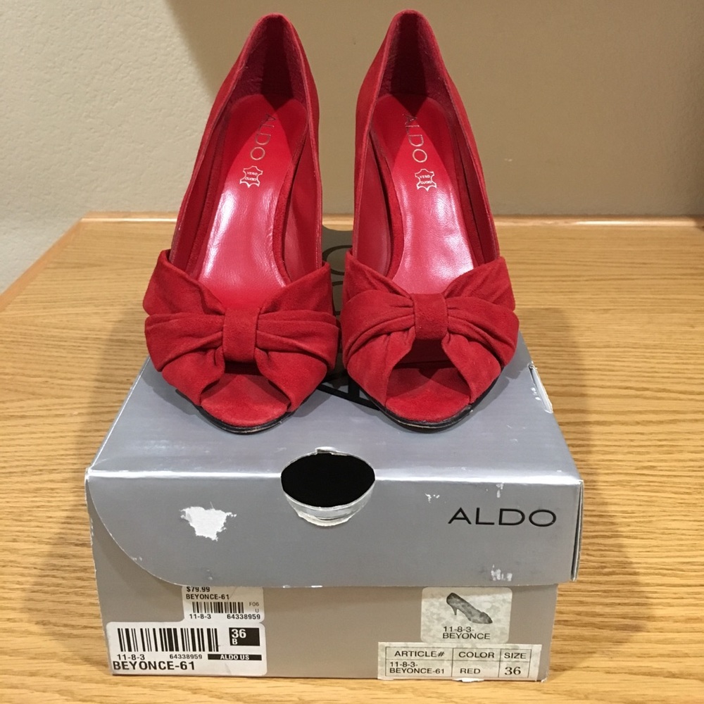 ALDO Beyonce red heels