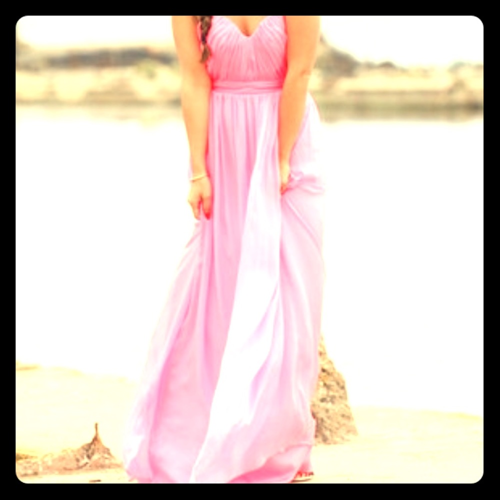 ABS by Allan Schwartz bubblegum pink dress