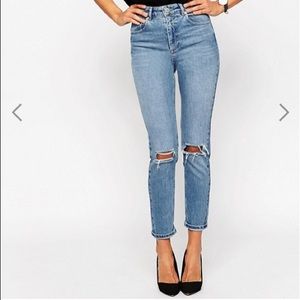 NWT ASOS light denim mom jeans! *SALE TODAY ONLY**