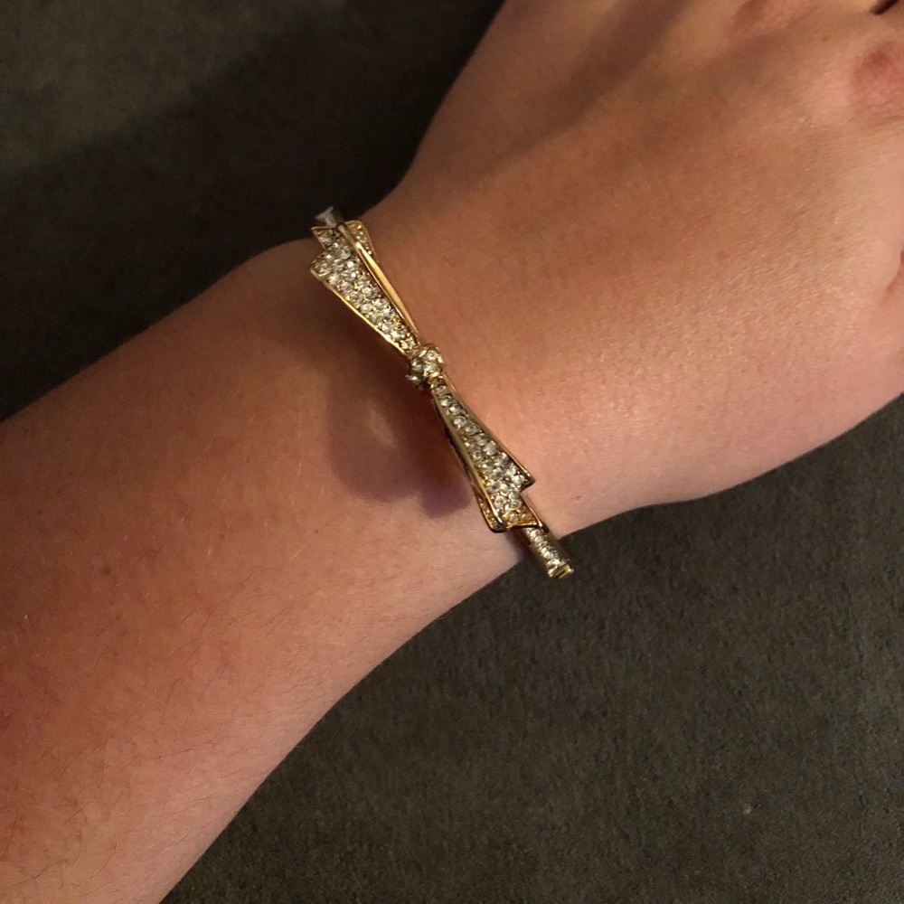 Kate spade glitter bow bracelet