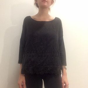 Ecoté Woven 3/4 Sleeve Top Ecoté Woven 3/4 Sleeve Top