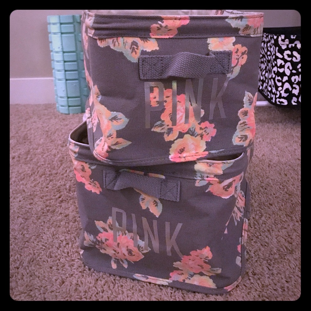 ✨ RARE ✨ VS PINK STORAGE BINS