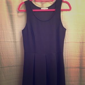 Navy skater dress