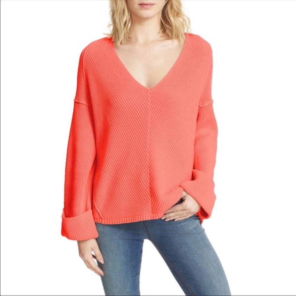 Free People V neck Sweater
