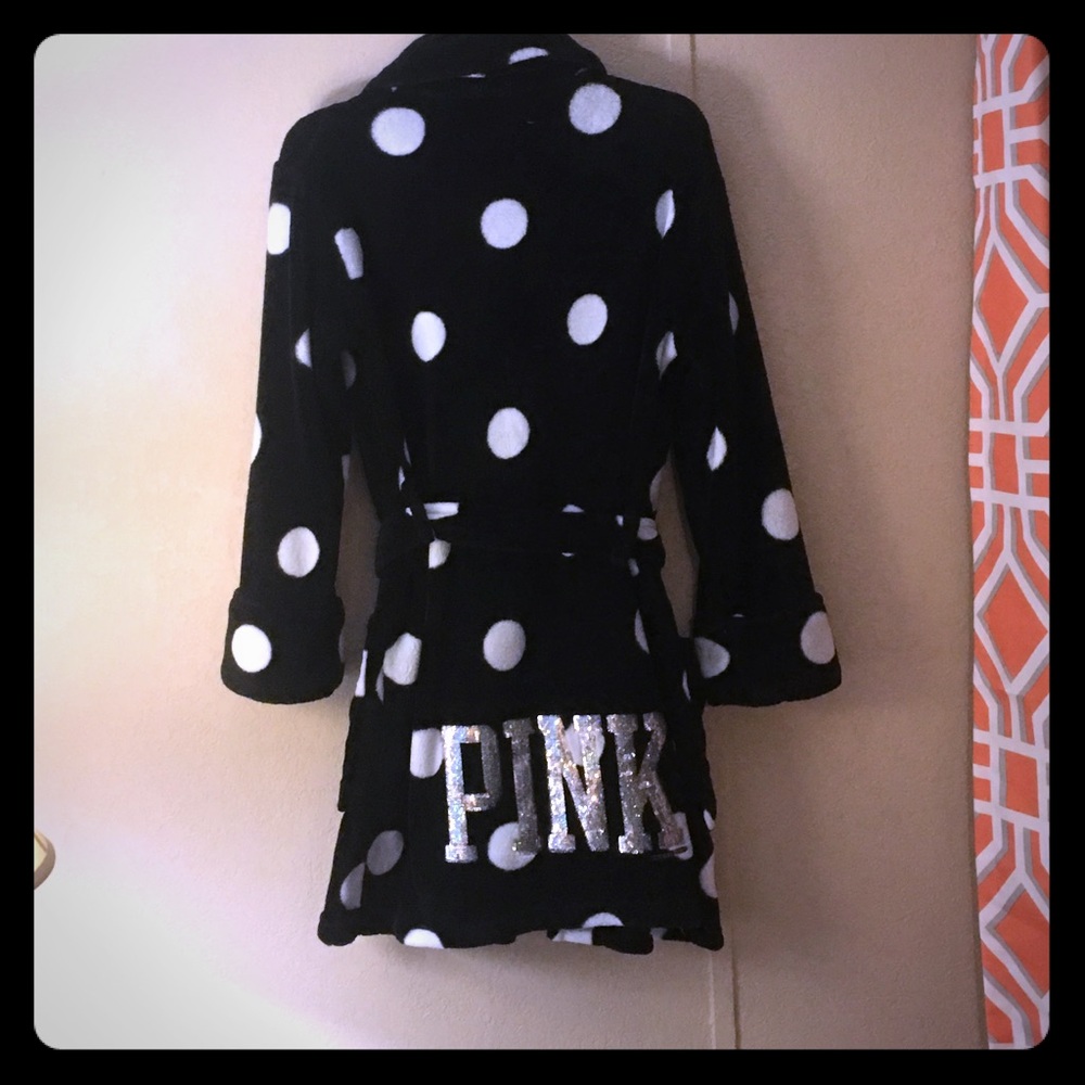 Victoria’s Secret PINK polka dot robe