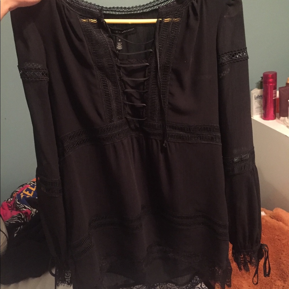 black styled blouse/ possible dress