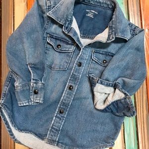 🛍 GAP girls denim shirt long sleeve EUC 🛍