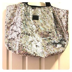 Victoria's Secret pink sequin tote