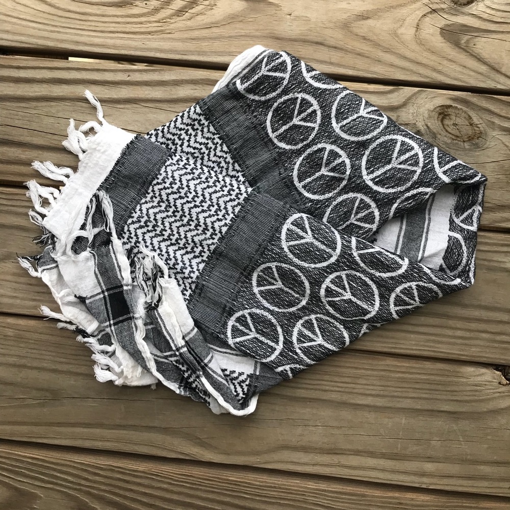 Peace Sign scarf