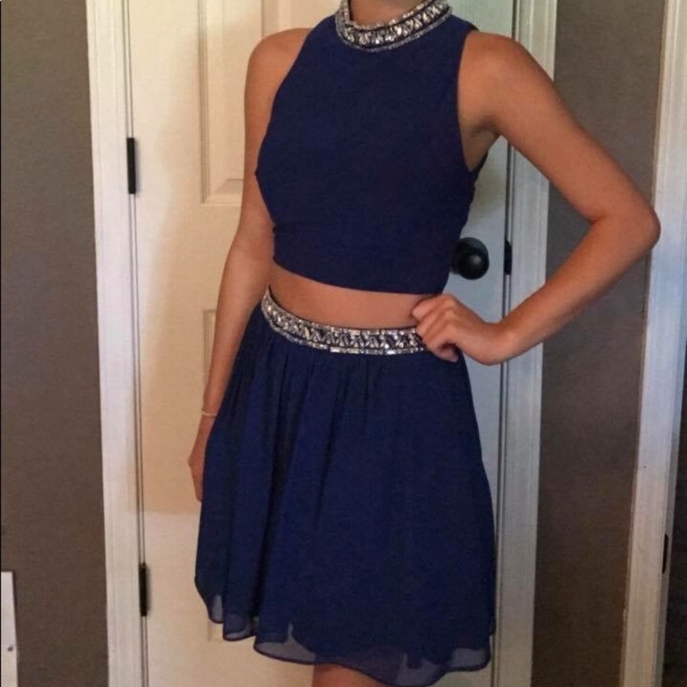 Blue 2 piece dress