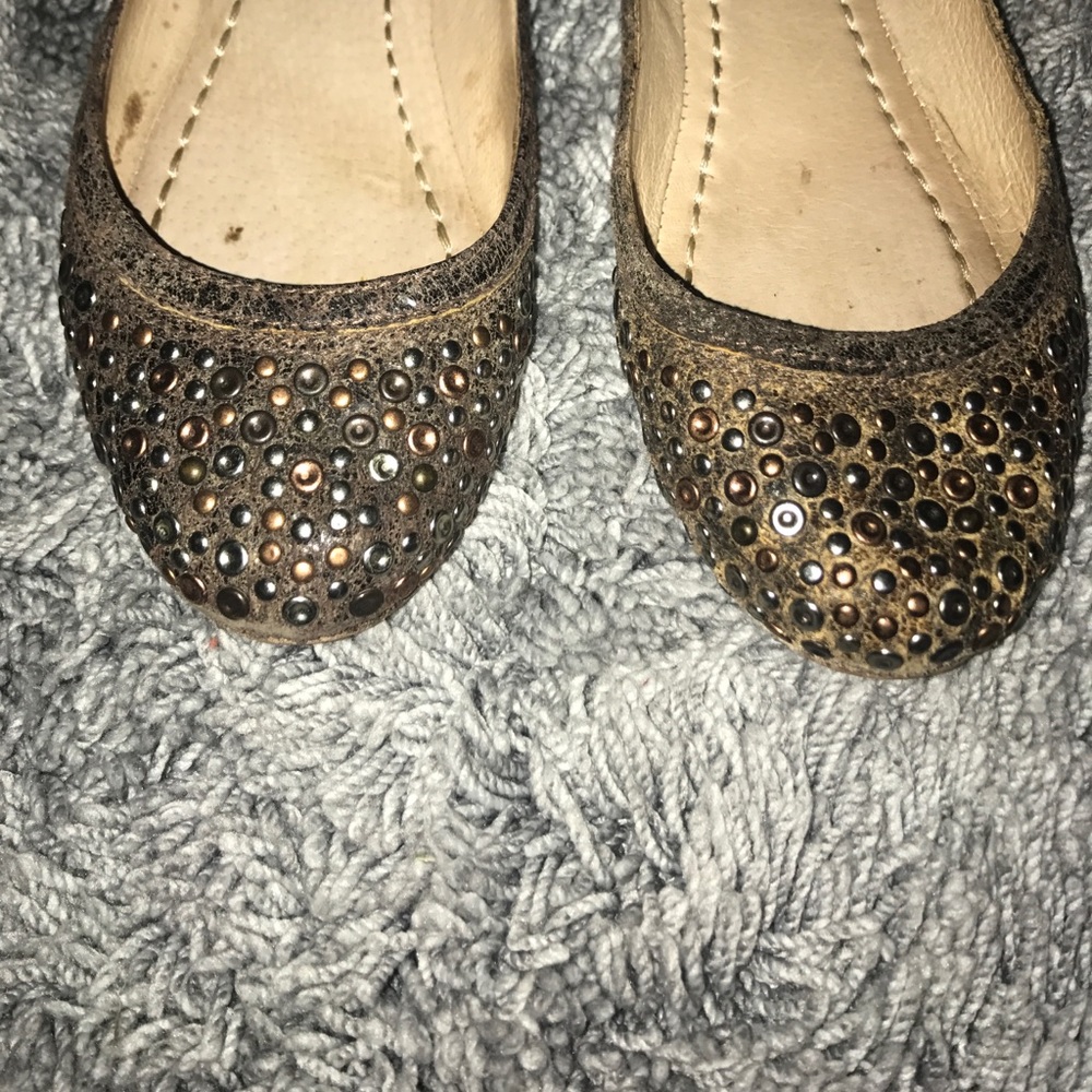 Frye studded ballet flats