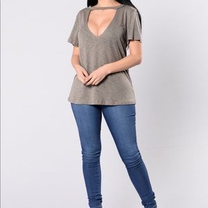 You Earned It Top - Olive