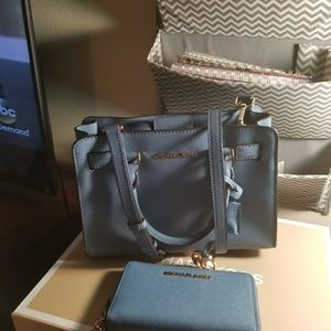 Brand new Michael Kors medium satchel purse/wallet