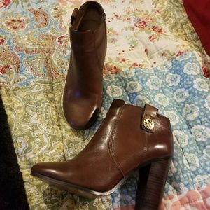 Coach leather booties