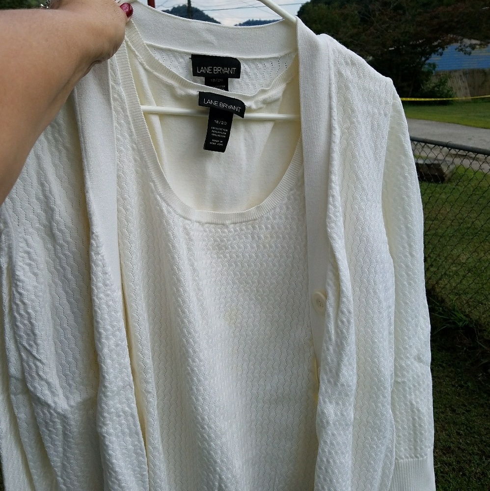 Lane Bryant Tank and Cardigan