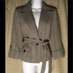 Loft Blk/Wht Wool Herringbone Jacket NWOT Loft Blk/Wht Wool Herringbone Jacket NWOT