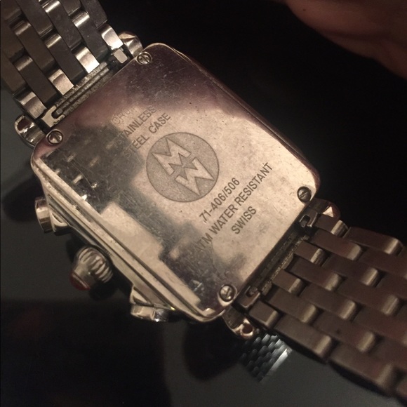100% Authentic Silver Michelle watch main image 7