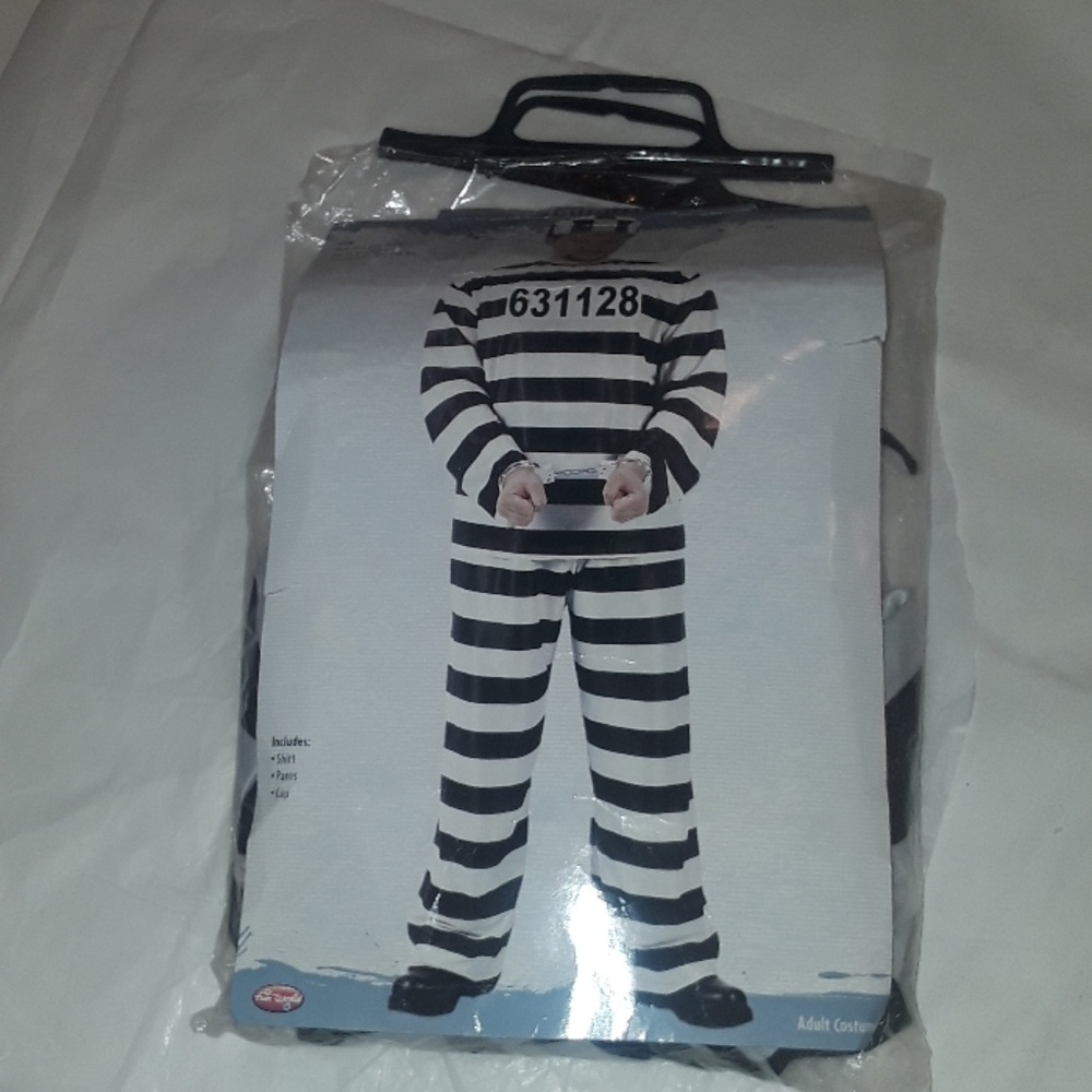 Men's Halloween jailbird costume One Size