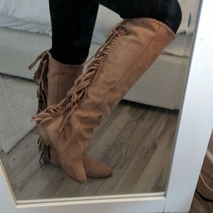 Zara fringe boots