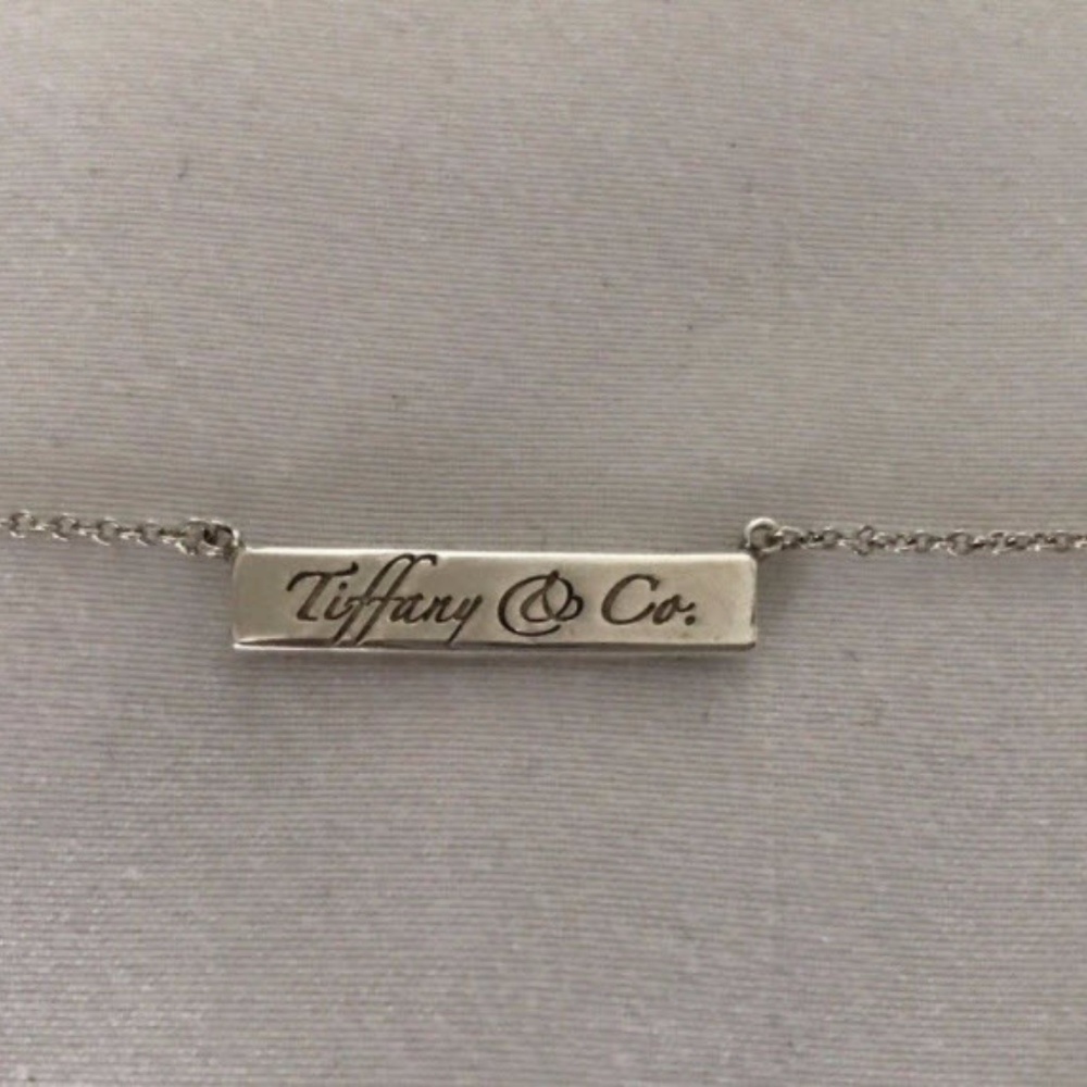 Tiffany and Co. Script Bar Necklace- Rare