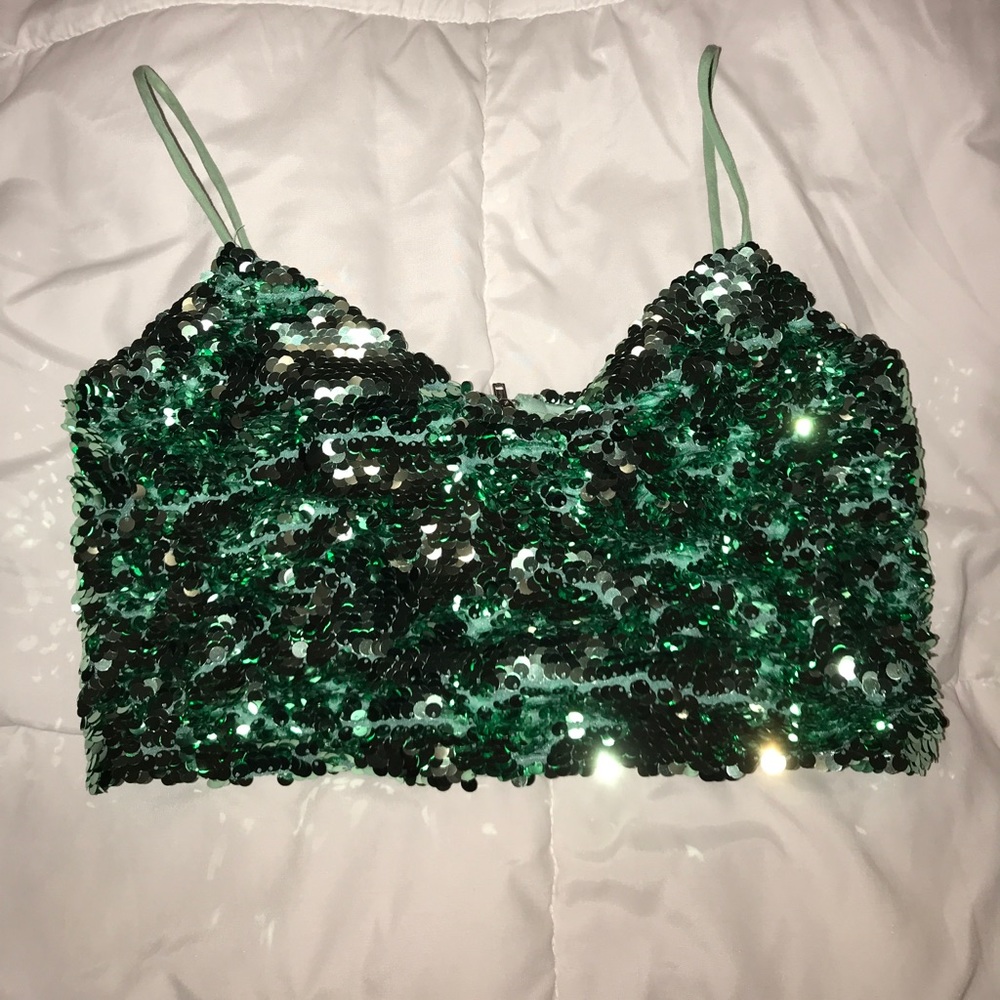 Sparkly Topshop Bralette Crop Top!