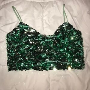 Sparkly Topshop Bralette Crop Top!