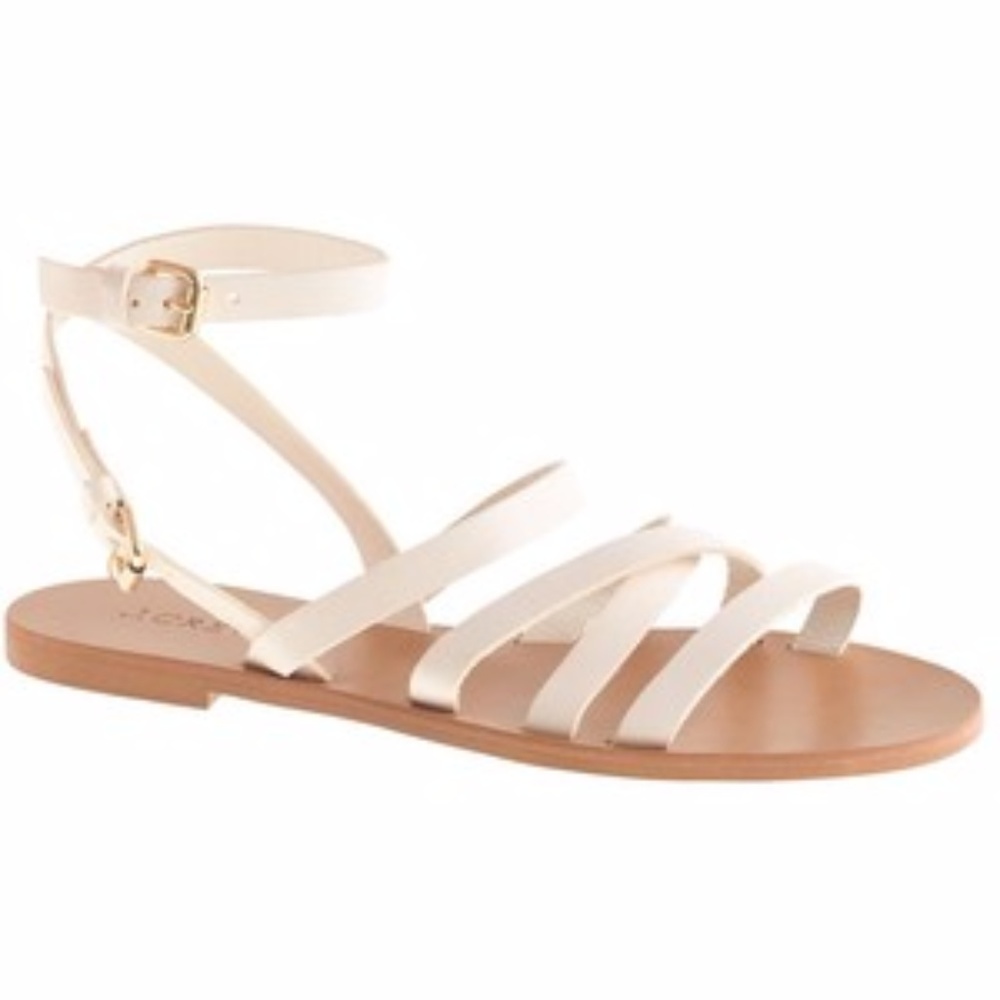 J.Crew Ankle Wrap Leather Sandal