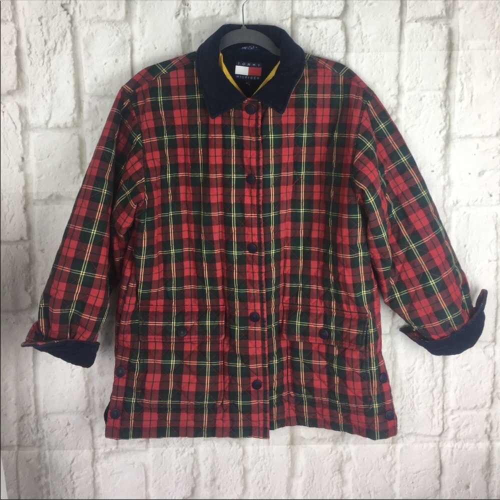 Tommy Hilfiger Plaid Jacket. Perfect for fall🍂🍃