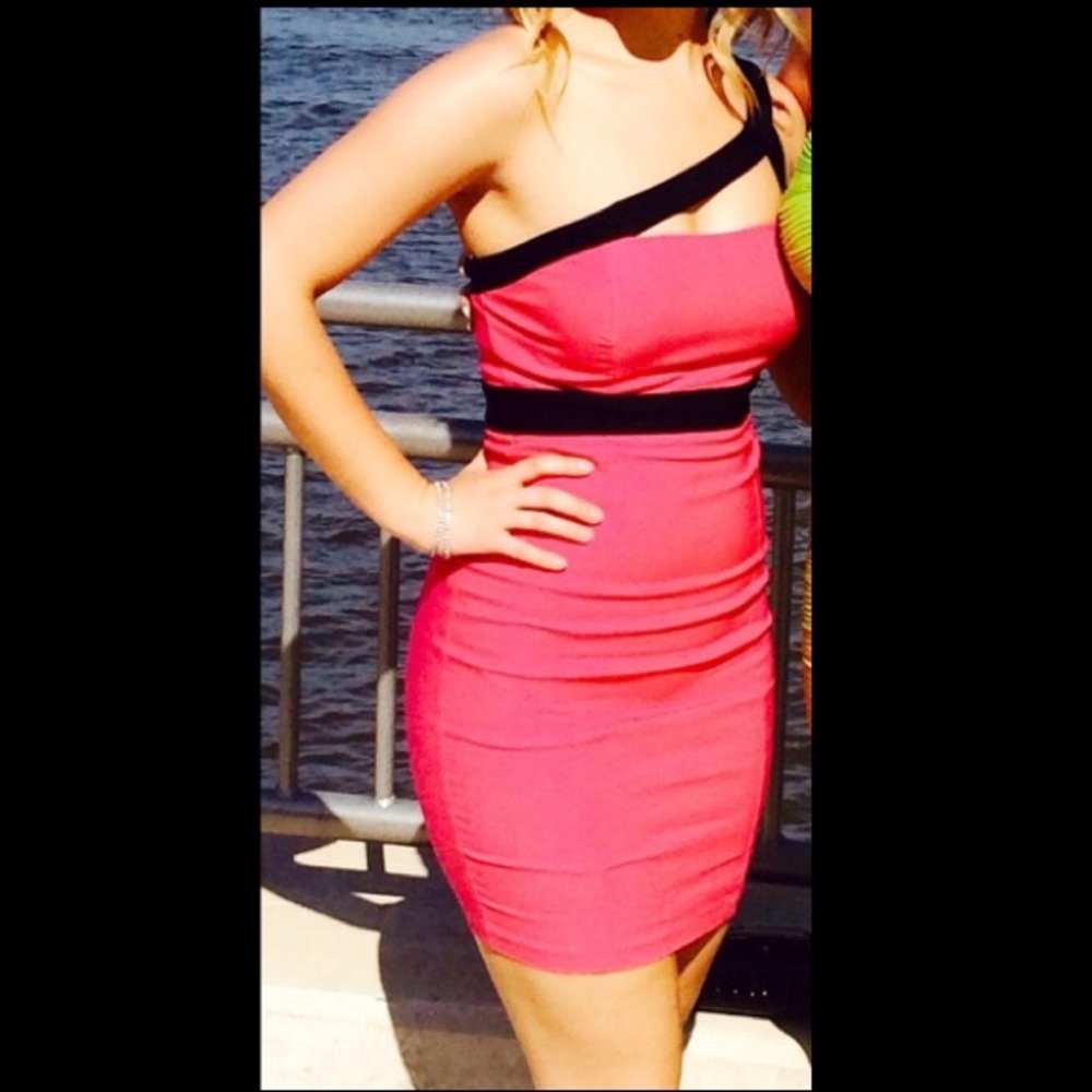 Pink cocktail dress