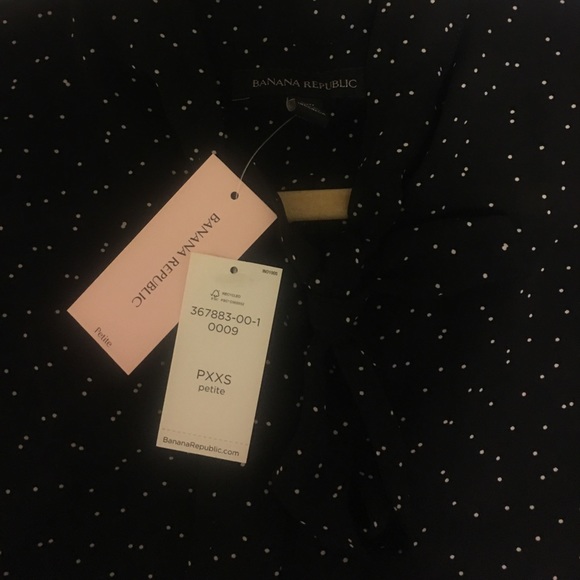 Banana Republic XXSP Tie-Neck Blouse NEVER WORN - Picture 4 of 4