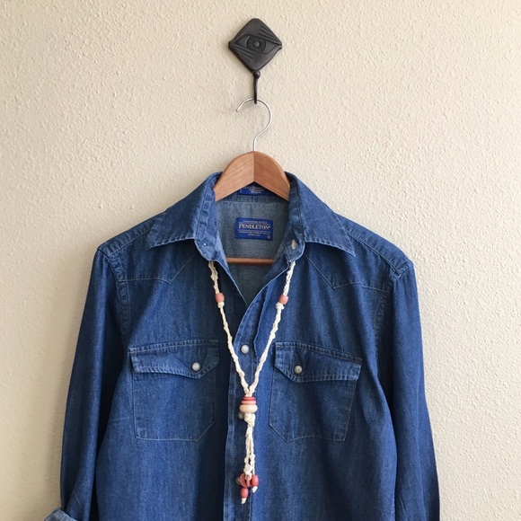 ’70s / Macrame Wood Bead Necklace - Picture 2 of 6