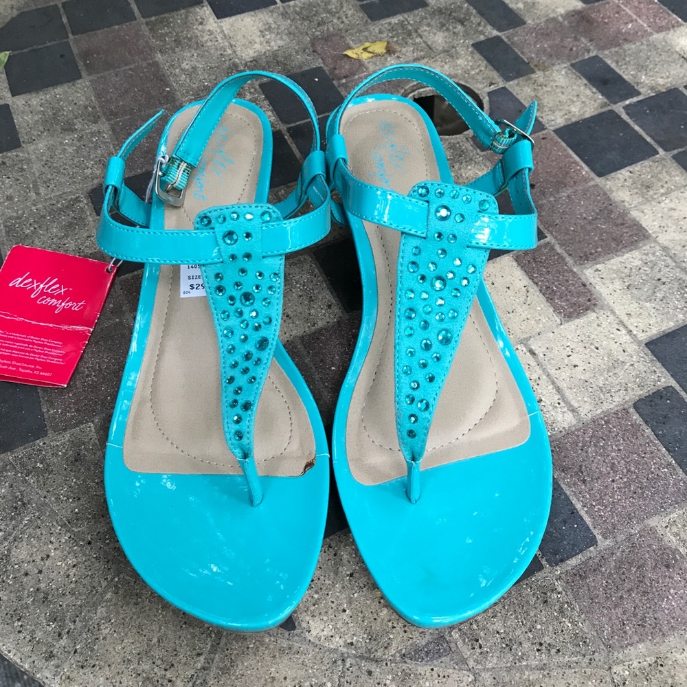 Dex Flex Thong Wedge Sandals