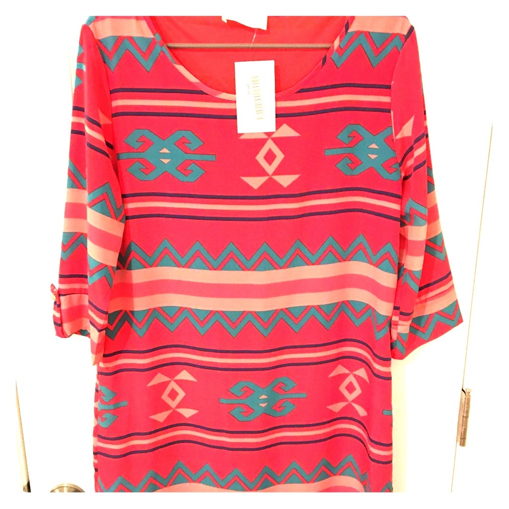 Tribal shift dress